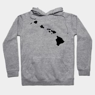 Hawaii map in black Hoodie